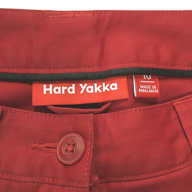 Hard Yakka Legends Red Cotton Cargo Style Womens Work Pants Size 10 NEW - Image 3