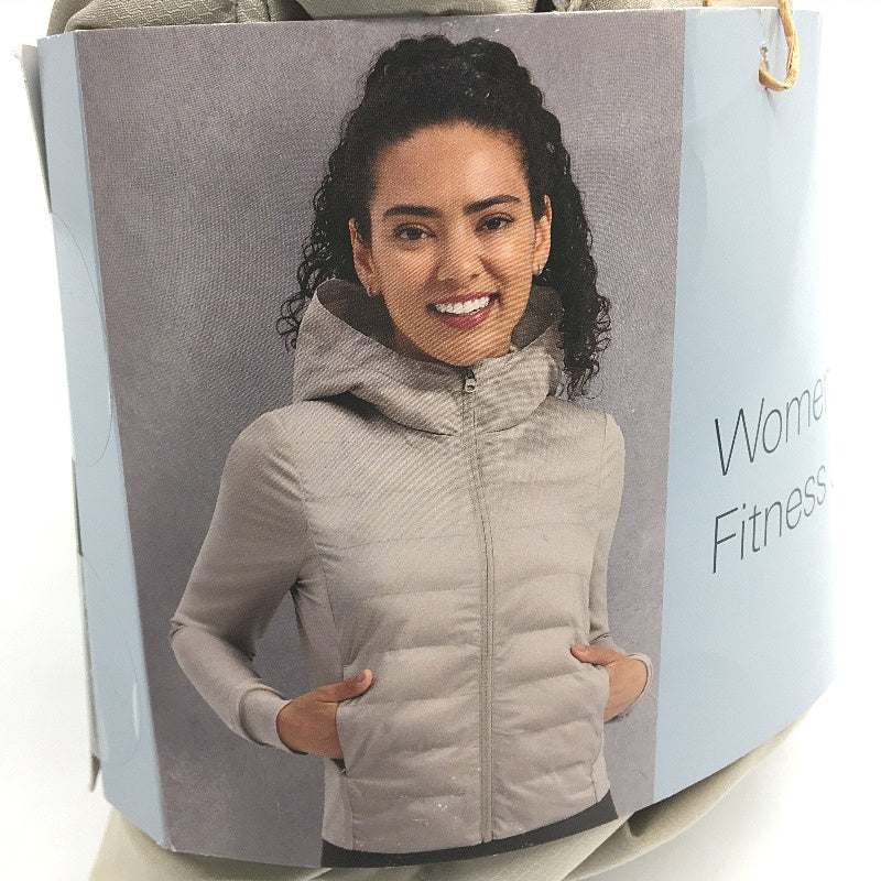 Crane Beige Zip Up Fitness Lightweight Slim Fit Jacket Ladies Size Small NEW - Image 3