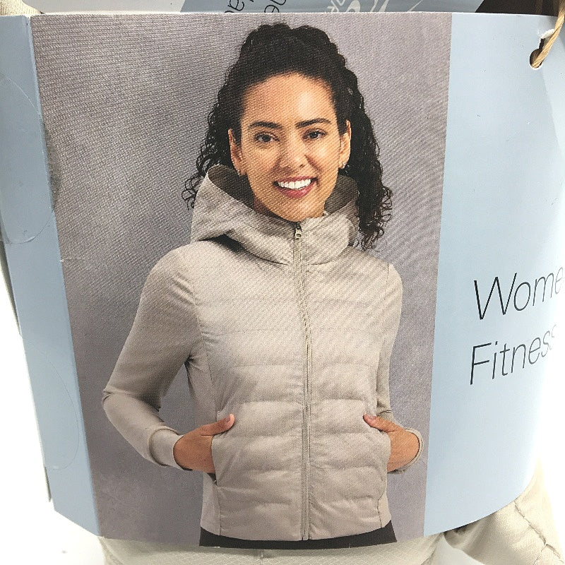 Crane Beige Zip Up Fitness Lightweight Slim Fit Jacket Ladies Size XS NEW - Image 3