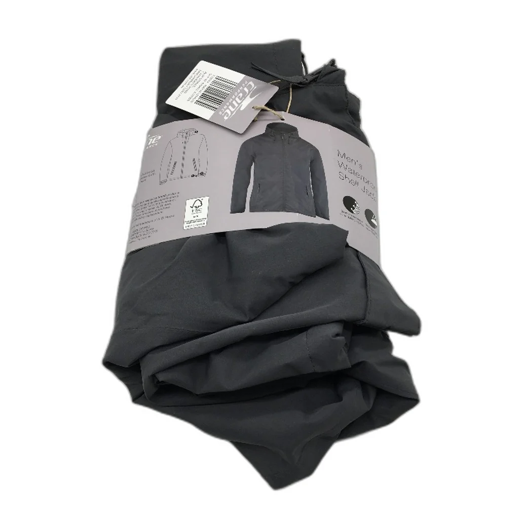 Crane Performance Grey Waterproof Lightweight Shell Jacket Mens Size Medium NEW - Image 2