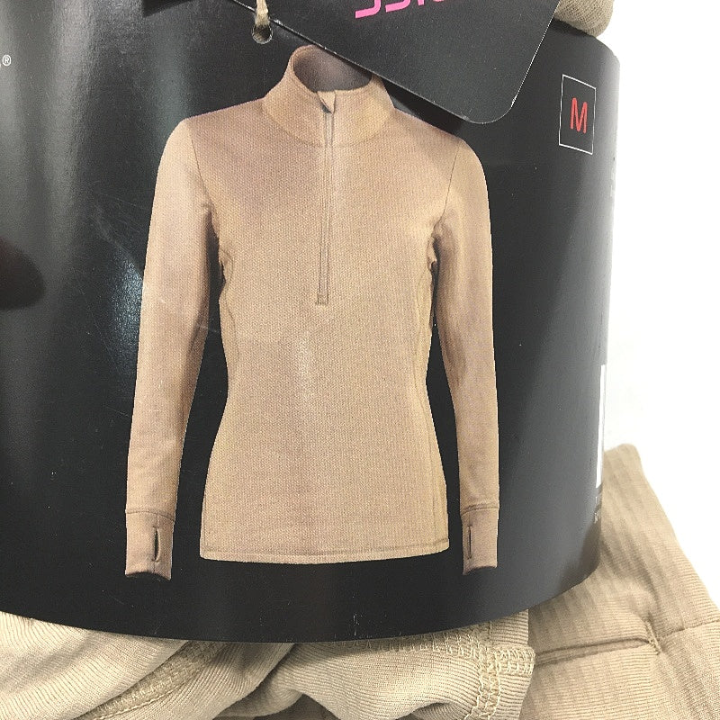 Crane Performance Snow Extreme Tan Quarter Zip Top Ladies Size Medium NEW - Image 3