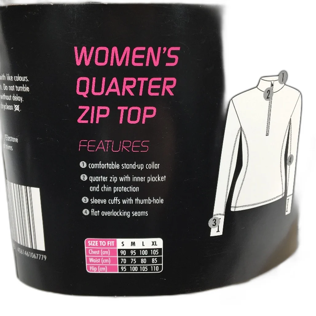 Crane Performance Snow Extreme Tan Quarter Zip Top Ladies Size Medium NEW - Image 4