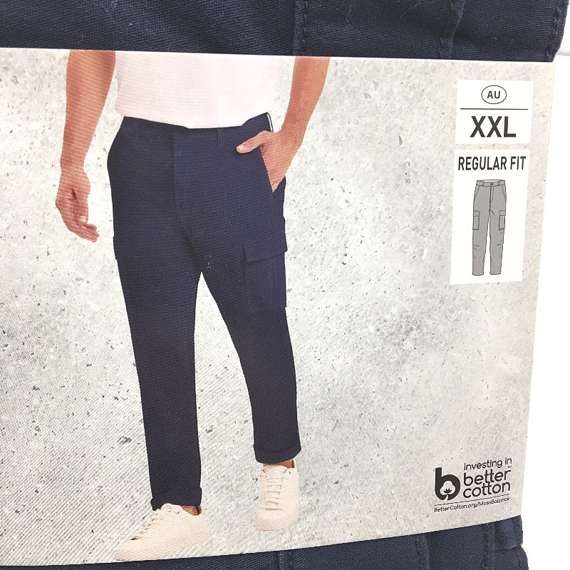 Westbay Navy Blue Regular Fit Cotton Soft Cargo Pants Mens Size XXL NEW - Image 3