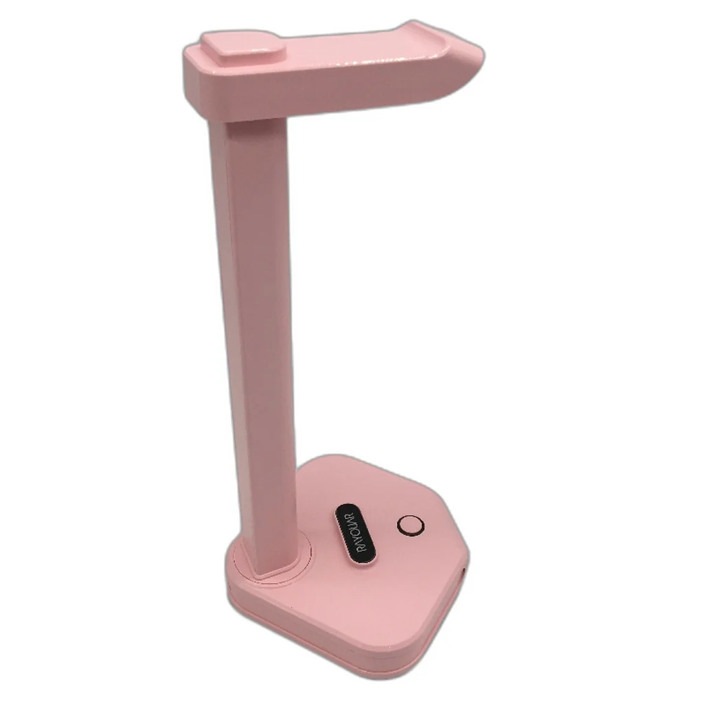Rayouar RGB Headphone Stand Mobile Phone Holder Type C Charging Pink NEW - Image 2
