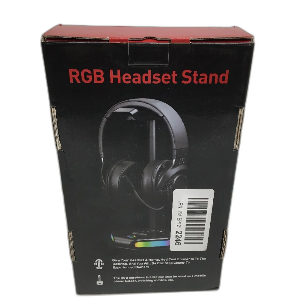 Rayouar RGB Headphone Stand Mobile Phone Holder Type C Charging Pink NEW - Image 5