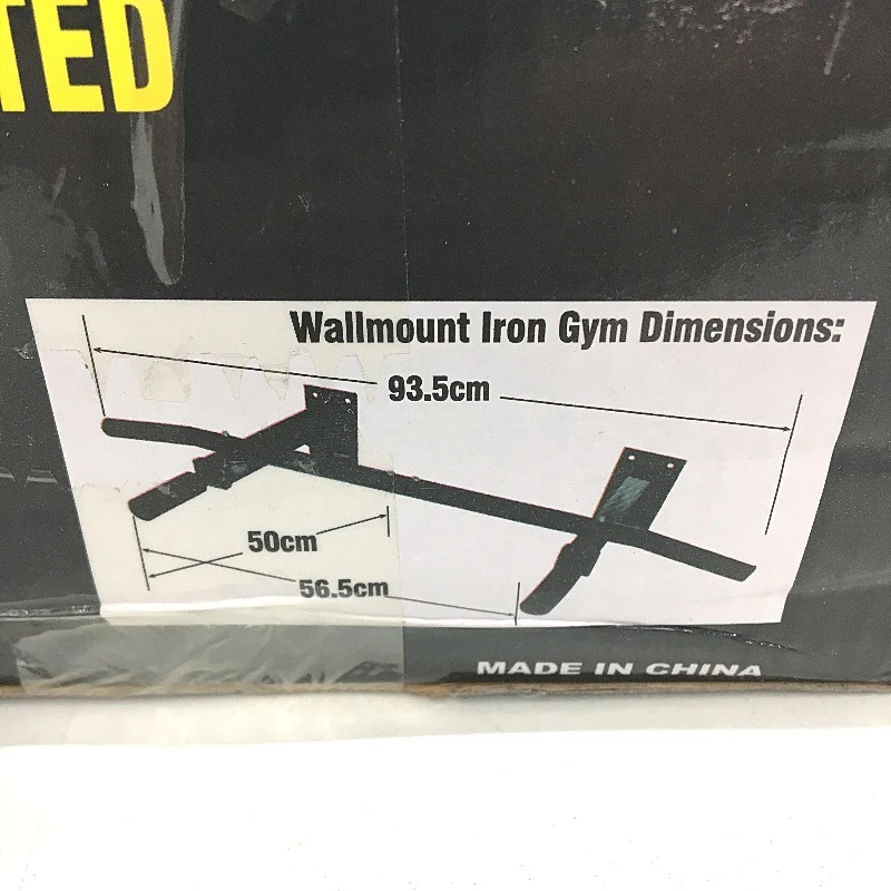 Wall Mounted Pull Up Total Upper Body Workout Bar Multi Grip Heavy Duty Steel - Image 2