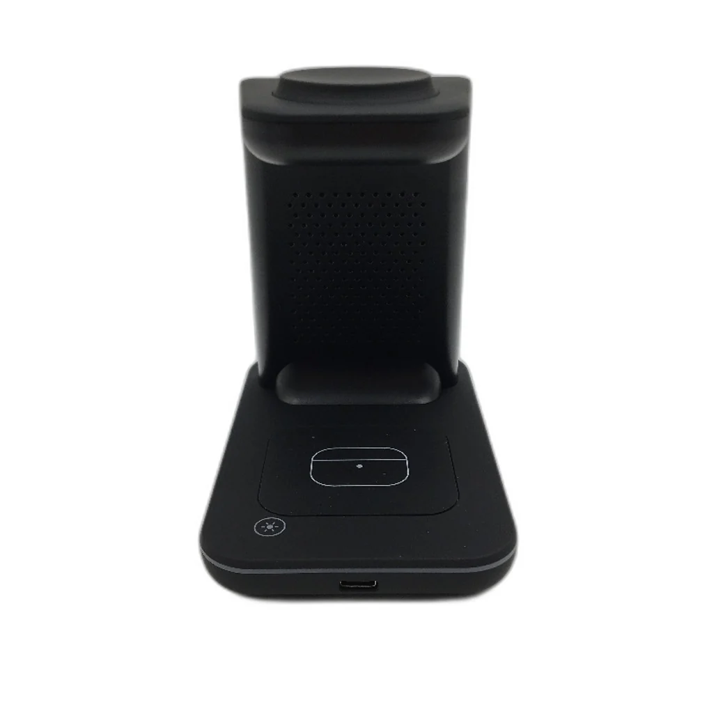 Fast 15W 3 In 1 Wireless Charger For Samsung Devices Type C Led Indicator NEW - Image 2
