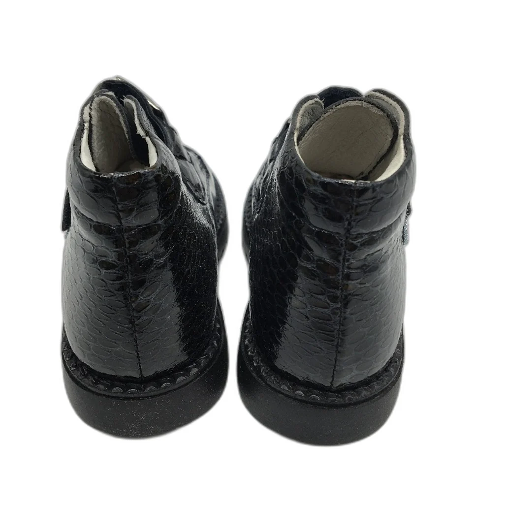 Miccio Navy Abrasiuvato Italian Made Leather Toddler Shoes EU 22-25 14cm NEW - Image 4