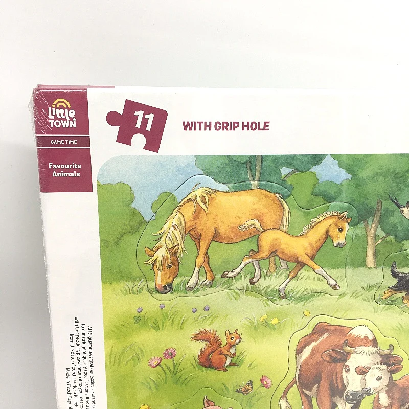 Little Town Game Time 2 Pack Baby Puzzles Farm & Favourite Animals Age 18M+ NEW - Image 3