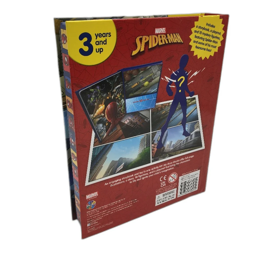 Marvel Spiderman My Busy Books Story Book With 10 Figurines & Play Mat Age 3+ - Image 3