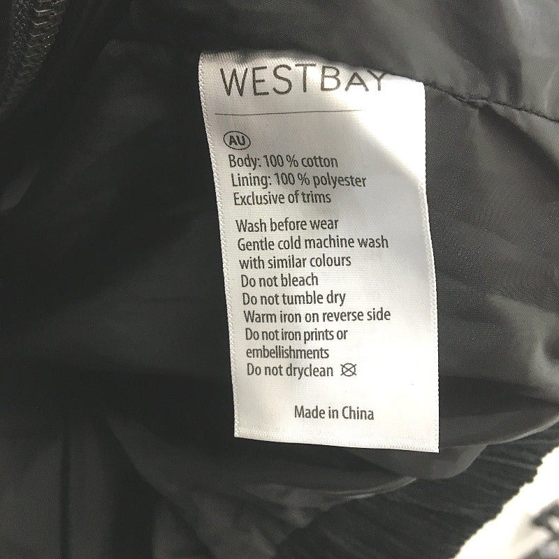 Westbay Black Corduroy Classic Fit 100% Cotton Zip Up Jacket Mens Size L NEW - Image 5
