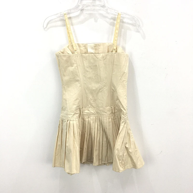 Lioness Honey Corset Cream Hook Eye Pleated Mini Dress Ladies Size XS NEW - Image 2