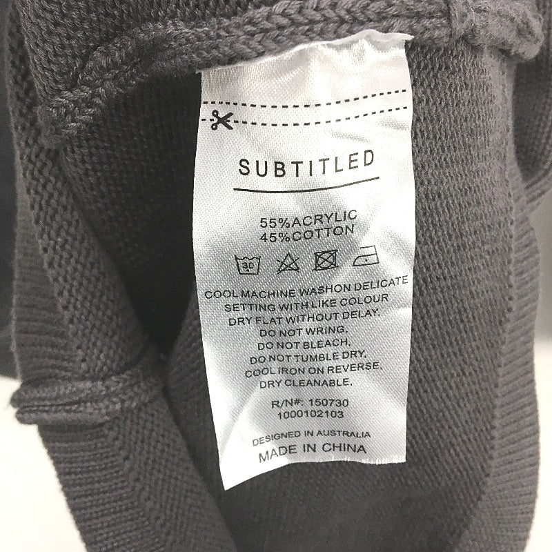 Subtitled Reign Open Back Knit Slate Grey Mini Dress Ladies Size XS NEW - Image 5