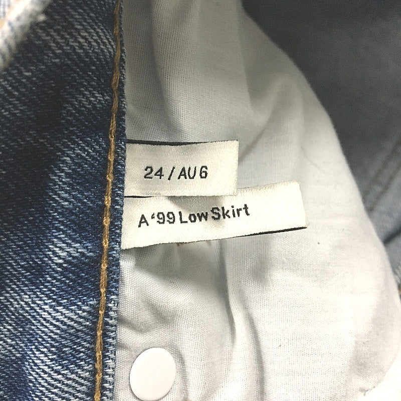 Abrand Jeans A 99 Low Rise Denim Pale Blue Maxi Skirt Ladies Size AU 6 / 24 NEW - Image 4