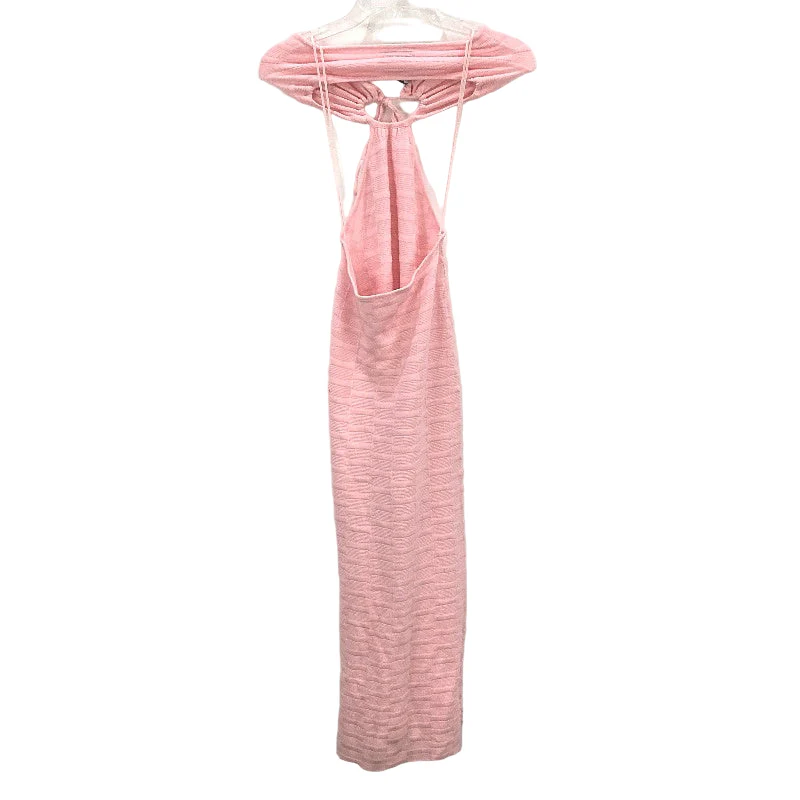 Alice in the Eve Alana Keyhole Pink Knit Midi Dress Ladies Size Small NEW - Image 2