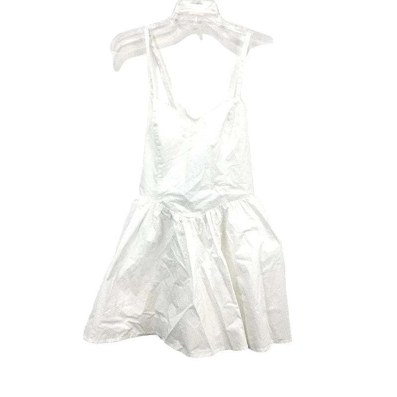 Fleur by Blanca Studio Aurelia White Cross Back Mini Dress Ladies Size M/L NEW