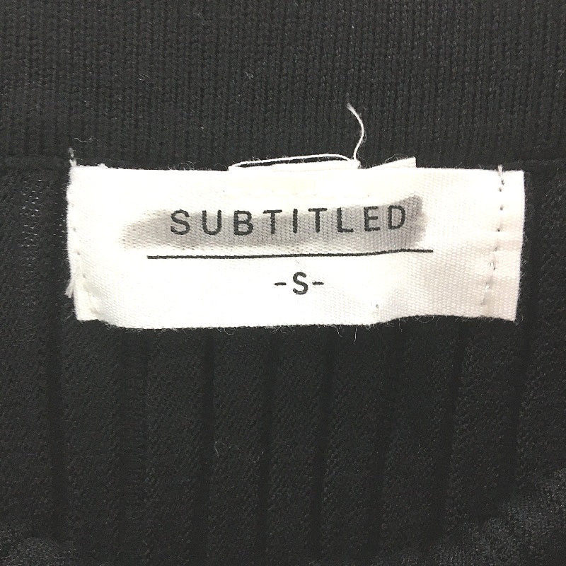 Subtitled Bonnie Rib Knit Black Mid Rise Maxi Skirt Ladies Size Small NEW - Image 3