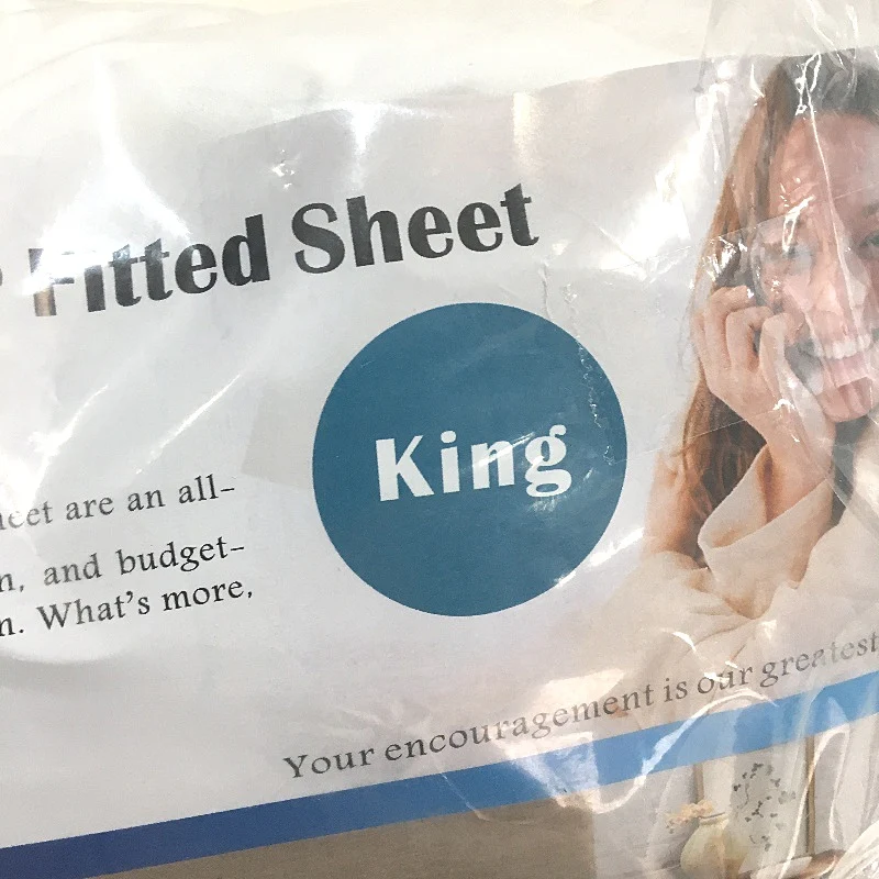 Premium Microfiber White Fitted Sheet Set x2 Pillowcases Soft KING - Image 3