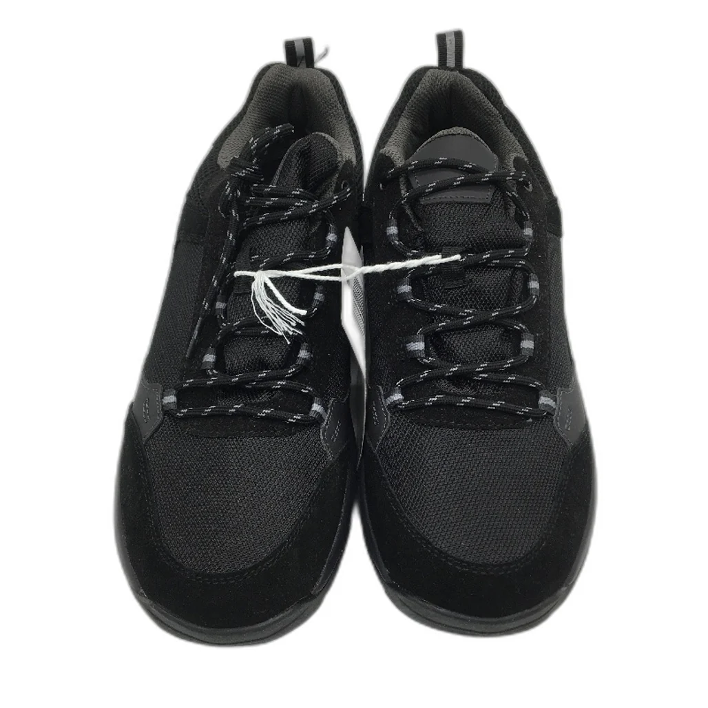 Crane Hiking Low Cut Leather Upper Lace Up Black Sneaker Shoes Mens Size 11 NEW - Image 3