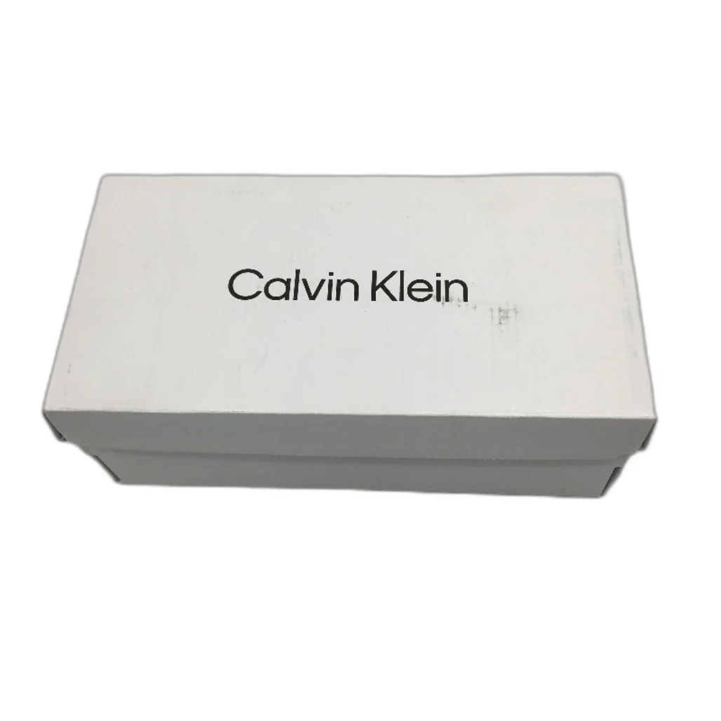 Calvin Klein Black Faux Leather Layne Logo Flat Shoes Ladies US 7.5 NEW - Image 6