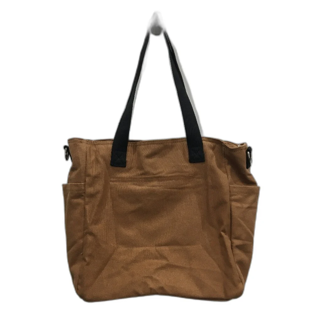 SDYSM Multi Compartment Zip Up Brown Canvas Carry Tote Nappy Bag NEW - Image 2