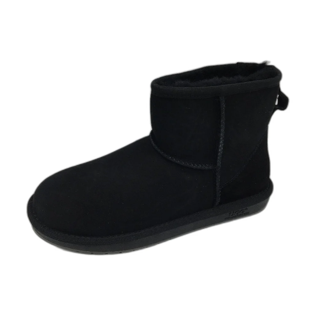 UGG Boots Australian Double Face Sheepskin Black Boots Unisex EU39 M6 L8 NEW