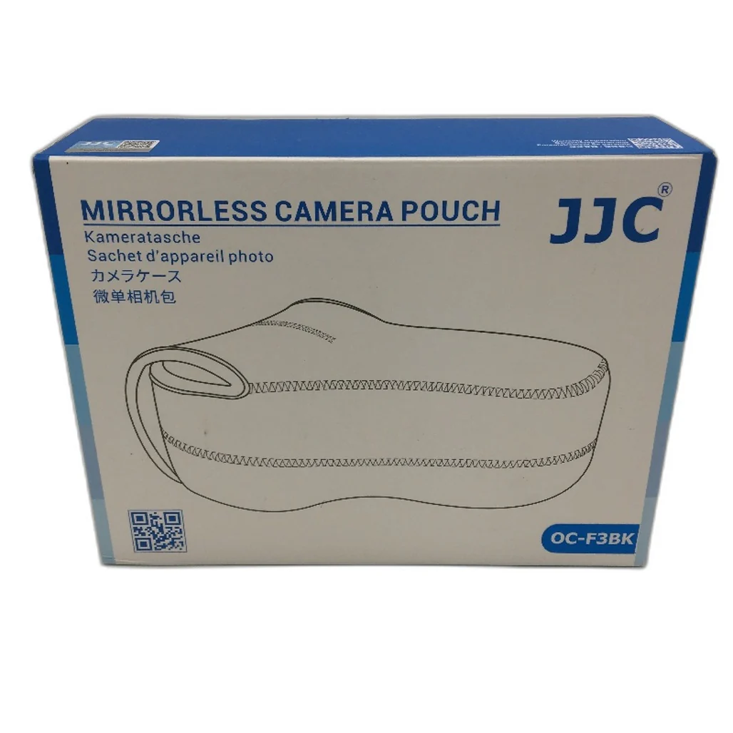 JJC Black Soft Neoprene Touch Fastening Mirrorless Camer Pouch OC-F3B NEW - Image 4