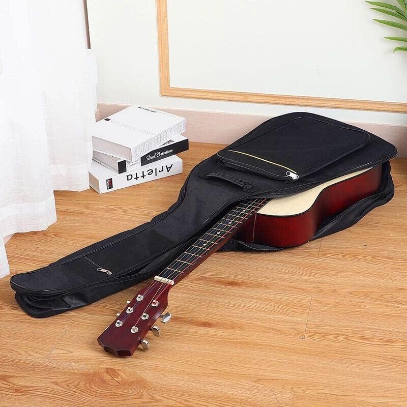 Acoustic Guitar Black 41" 600D Oxford Fabric Double Straps Bag Soft Case NEW - Image 2