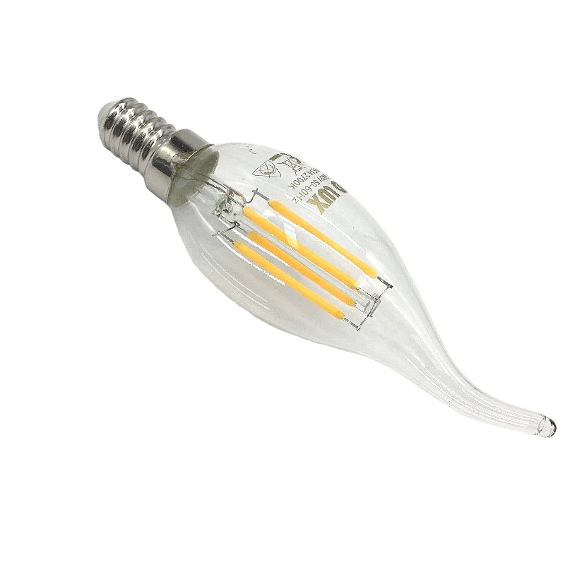 SD LUX 6 Pack 4W E14 LED Candle Warm Light Bulbs Vintage Style Energy Saving - Image 2