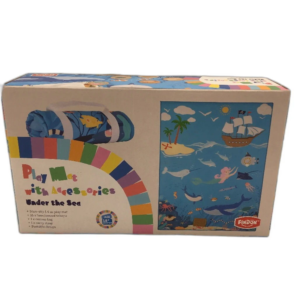 Baby Educational Toys 2PC Bundle Ocean Play Mat Set & Lion Wooden Puzzle Age18M+ - Image 4