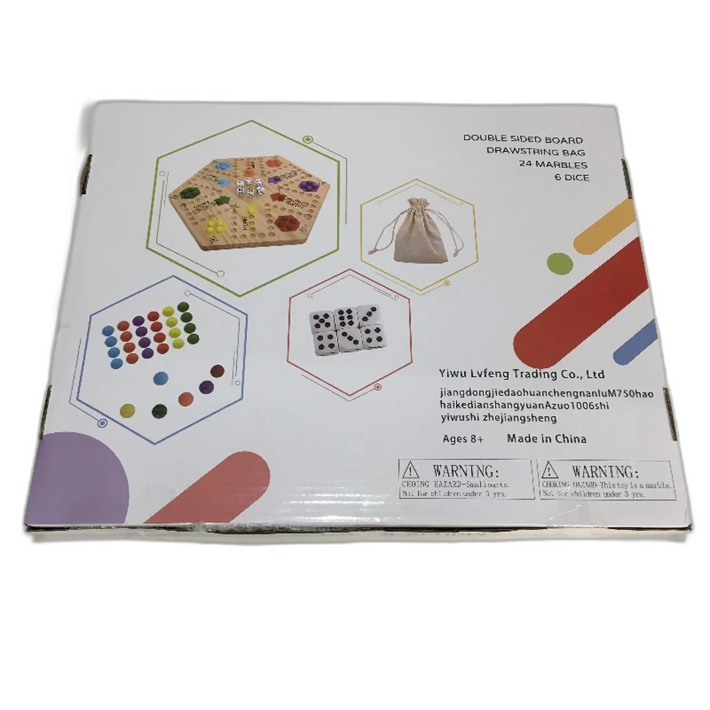 Large Original Marble Game Wooden Wahoo Board Game For 4 6 Players Family Age 3+ - Image 5