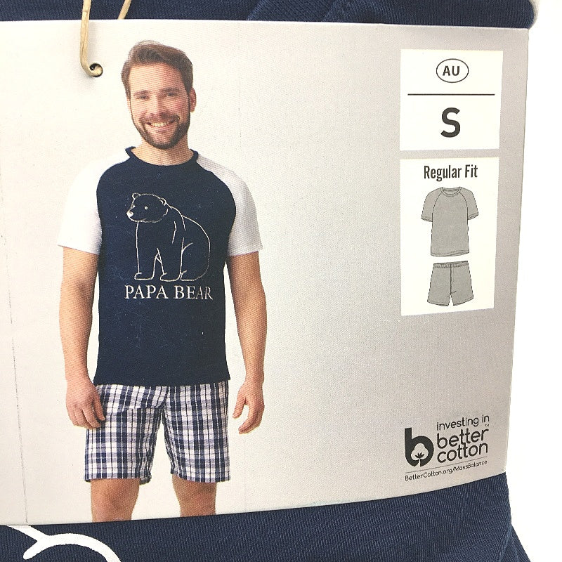 Westbay 2 Pce Papa Bear Short Sleeve Pyjama PJ Set Mens Size Small NEW - Image 3