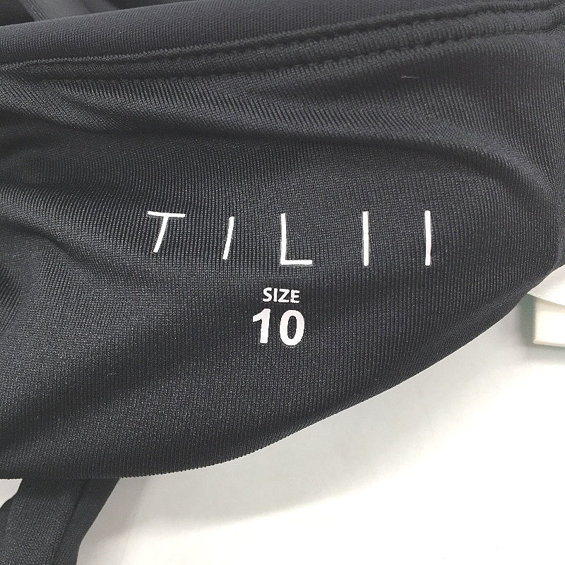 TILII Activewear Black Sports Bra Cross Back Fitness Top Ladies Size 10 - Image 3