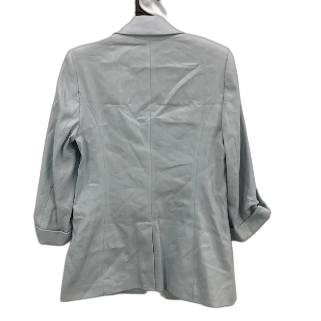 Portmans Skyway Blue Rolled Up Sleeve Linen Blend Blazer Ladies Size 10 NEW - Image 2