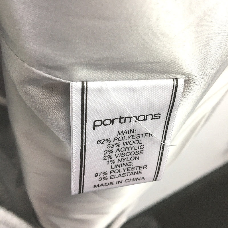 Portmans Light Grey Soft Touch Double Breasted Wool Blend Coat Ladies Sze 18 NEW - Image 6