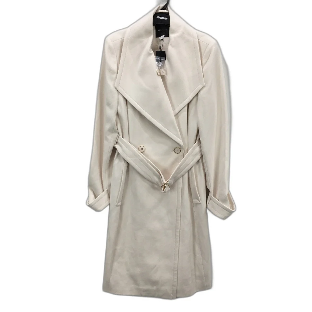 Portmans Winter White Button Up Belted Wynter Wrap Coat Ladies Size 10 NEW