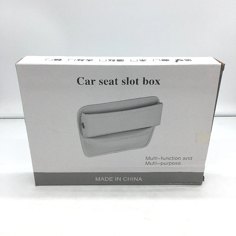 Car Seat Slot Box Gap Filler Organizer PU Side Pocket Phone Key Card Holder NEW - Image 4
