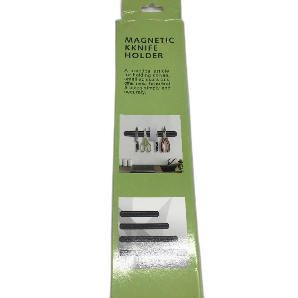 BLADO Magnetic Knife Scissors Cookware Strip Holder Wall Mounted 55CM Black NEW - Image 5