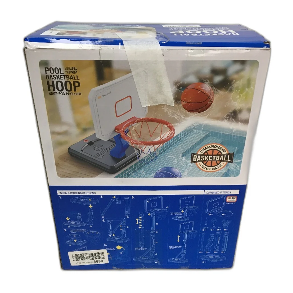 Qutumill Toddler Mini Basketball Hoop Set 2 In 1 Height Adjustable Poolside NEW - Image 2