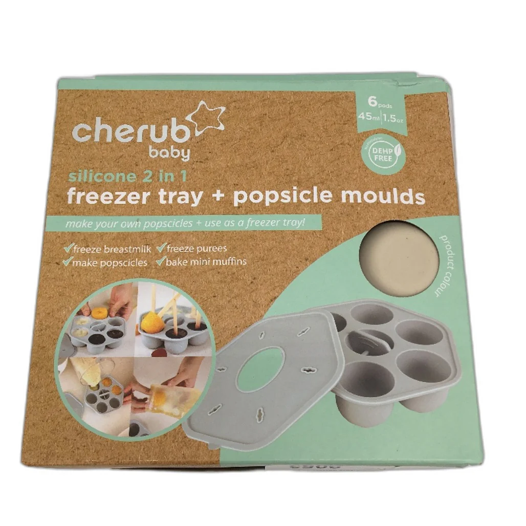 Cherub Baby Silicone Food Breast Milk Freezer Tray Ice Cream MLoddiiaker NEW - Image 2