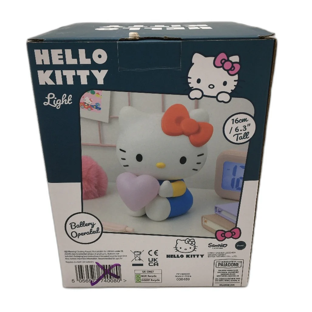 2 Pack Paladone Sanrio Hello Kitty 16cm Desktop Lamp and 80x30cm Desk Mat NEW - Image 3