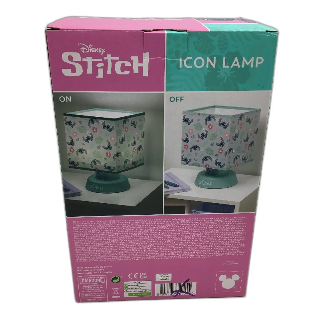 Paladone Disney Stitch Blue Icon Table Lamp 26.5cm / 10.5 Inch Tall NEW - Image 6