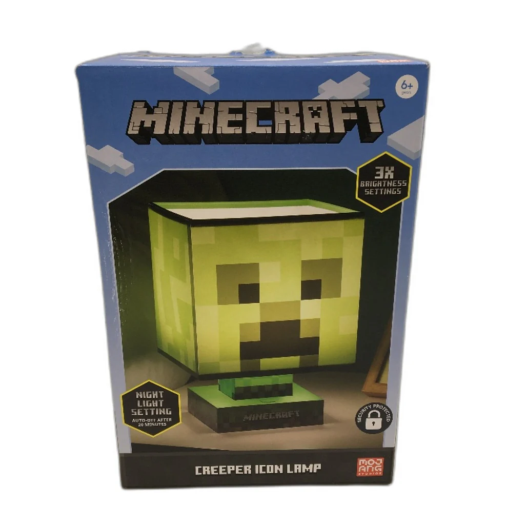 Paladone Minecraft Diamond Sword and Creeper Icon Lamp Home Decor Bundle NEW - Image 4