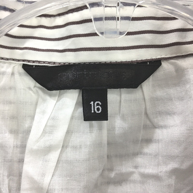 Portmans Channa Fudge Stripe White Button Up Midi Dress Ladies Size AU 16 NEW - Image 3