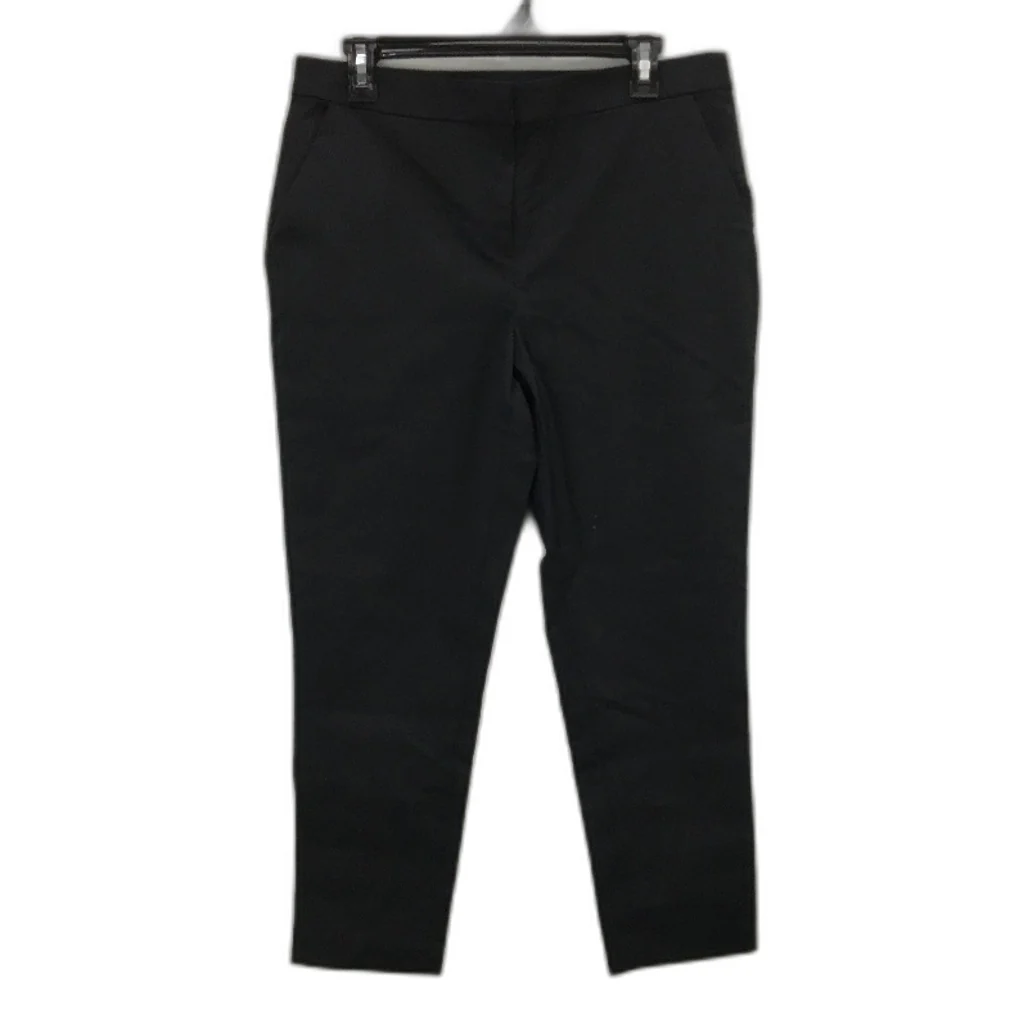 Portmans Easy Does It Tapered Elastic Black Work Pant Ladies Sz AU 12 Petite NEW