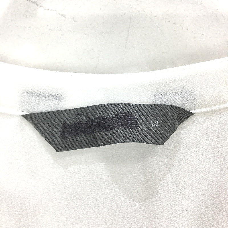 Jacqui.E Caitlin Milk White Pintuck Detail Blouse Ladies Size AU 14 NEW - Image 3