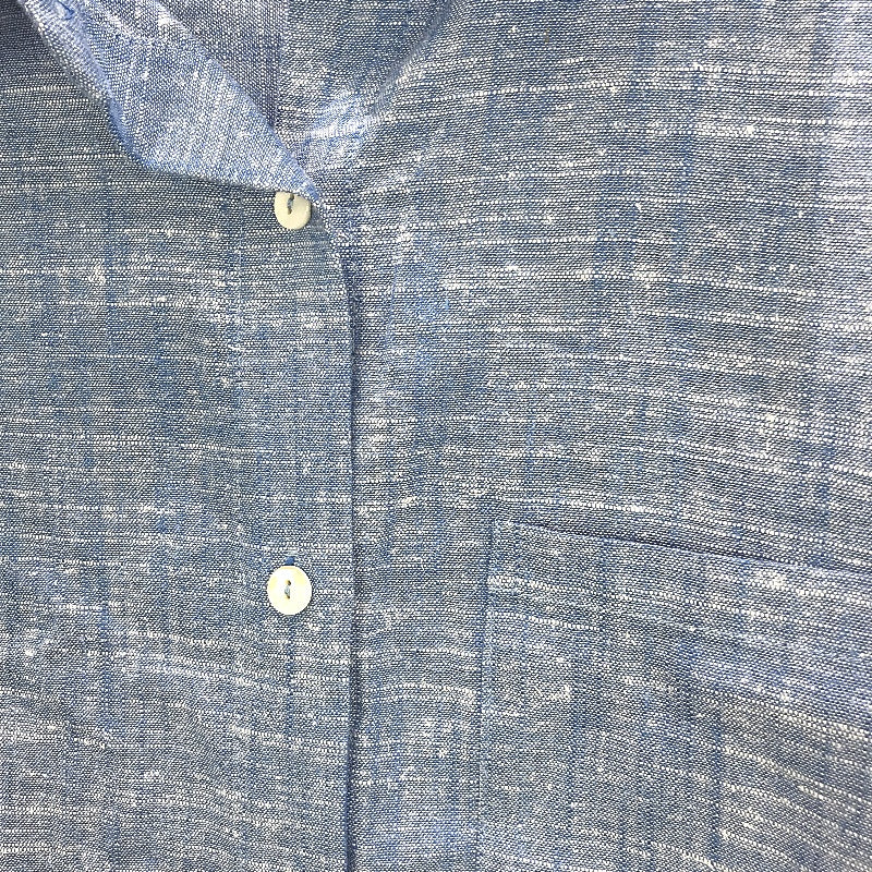 Dotti Paige Blue Marle Long Sleeve Linen Blend Shirt Ladies Size AU 12 NEW - Image 6