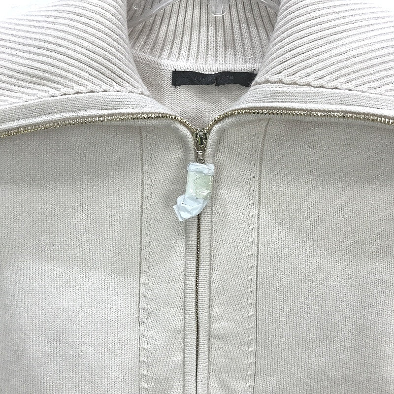 Portmans Fiona Zip Front Off White Knit Sweater Ladies Size Large NEW - Image 5