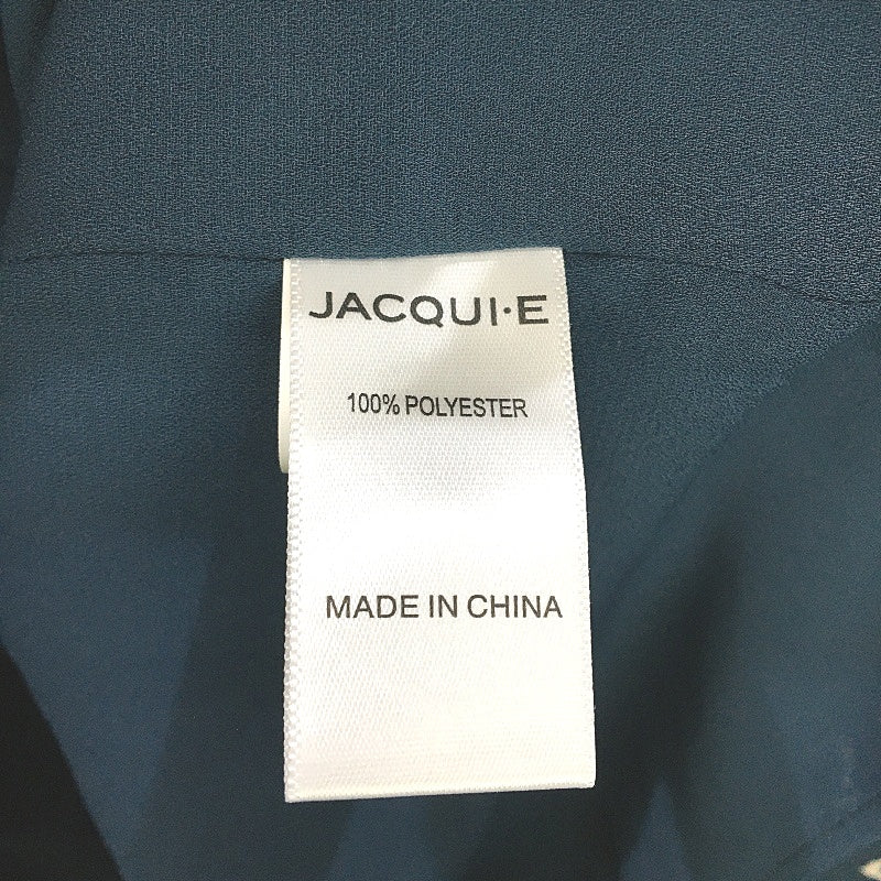 Jacqui.E Skylar Beauty Bloom Teal Floral Sheer Sleeve Blouse Ladies Sz AU 12 NEW - Image 4