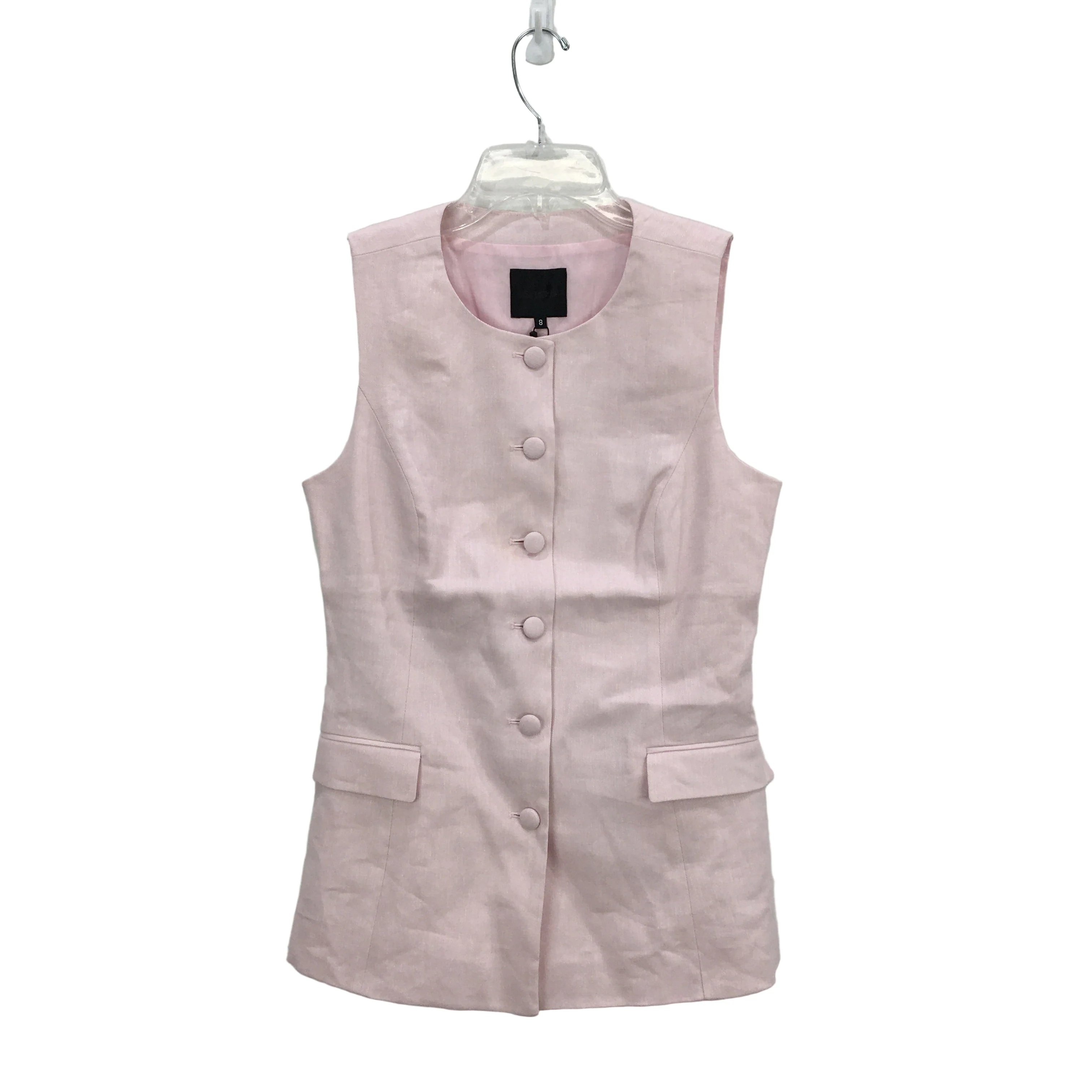 Portmans Blue Moon Linen Blend Carnation Pink Vest Ladies Size AU 8 NEW